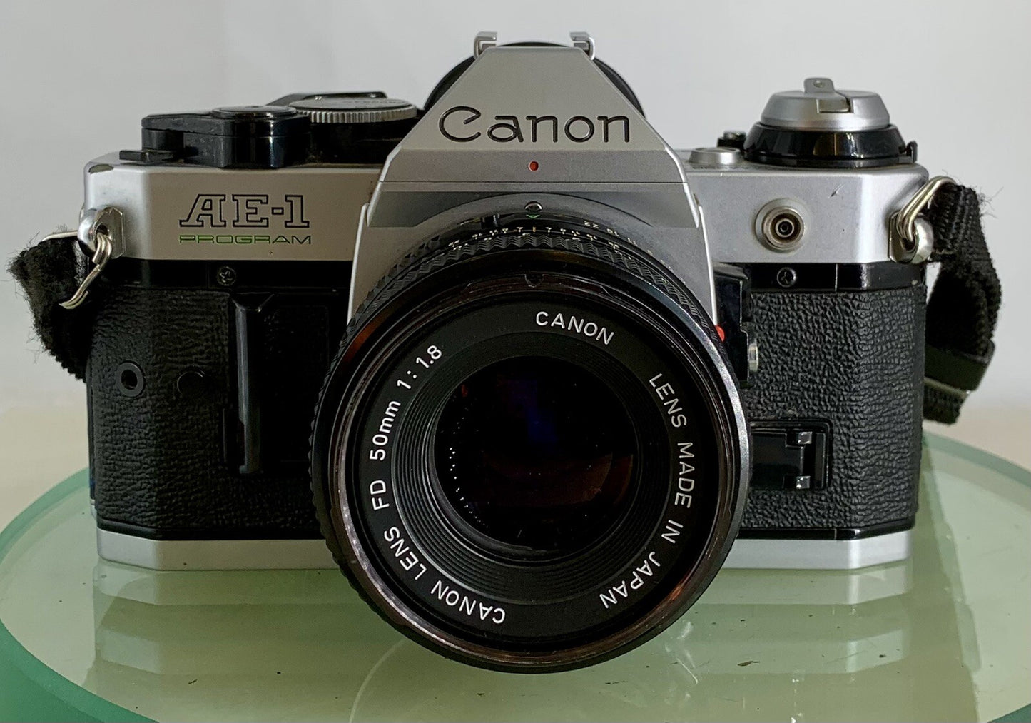 Canon AE-1 Program 35mm SLR Film Manual Camera + Canon 50mm F/1.8 FD Lens +# 1441