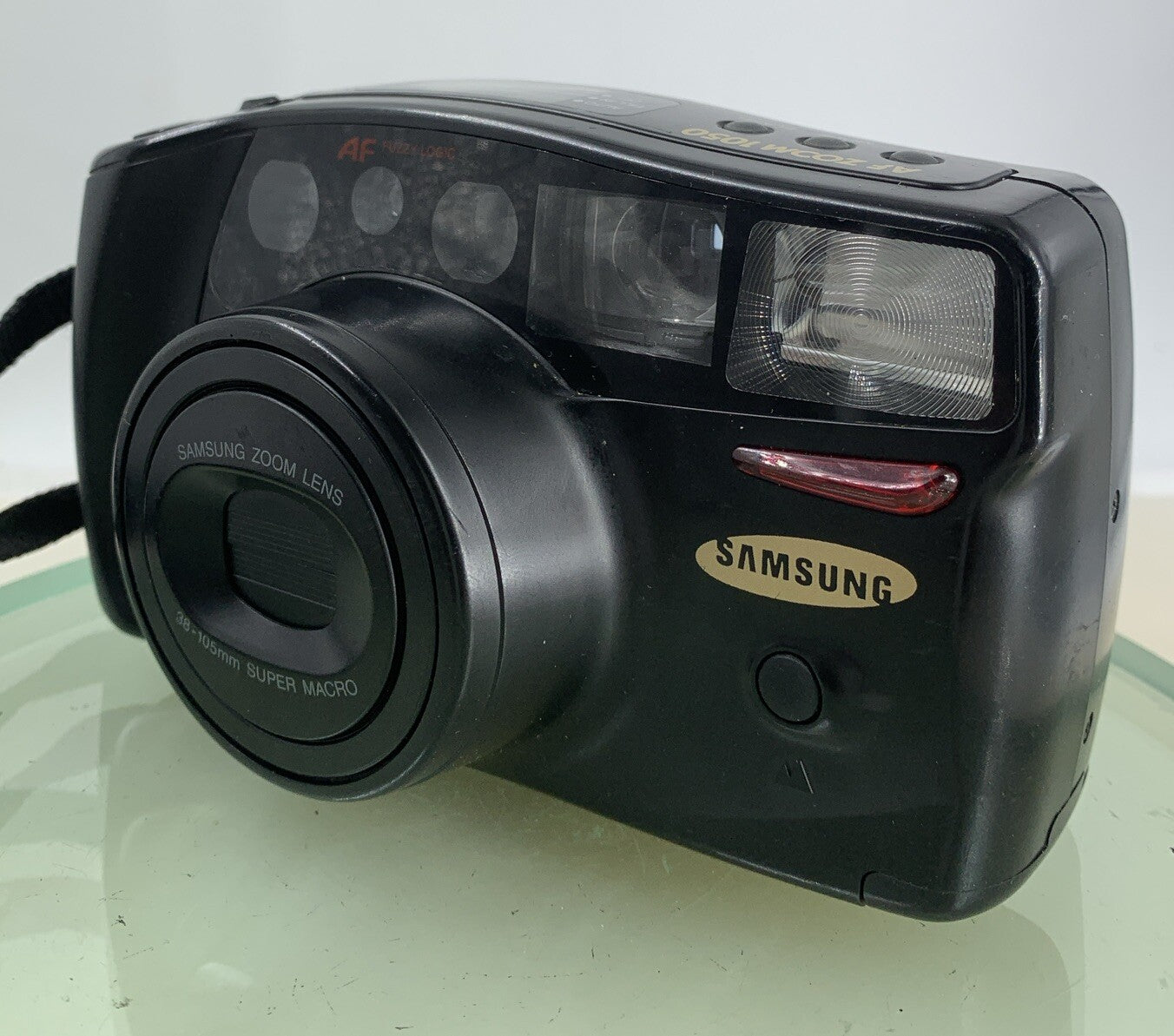 Samsung AF Zoom 1050 38-105mm Film Point And Shoot Camera Black Tested - 4052