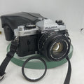 FUJICA AX-1 SLR CAMERA 35MM FILM CAMERA WITH 50MM X-FUJINON 1:1.9 +CASE  2400
