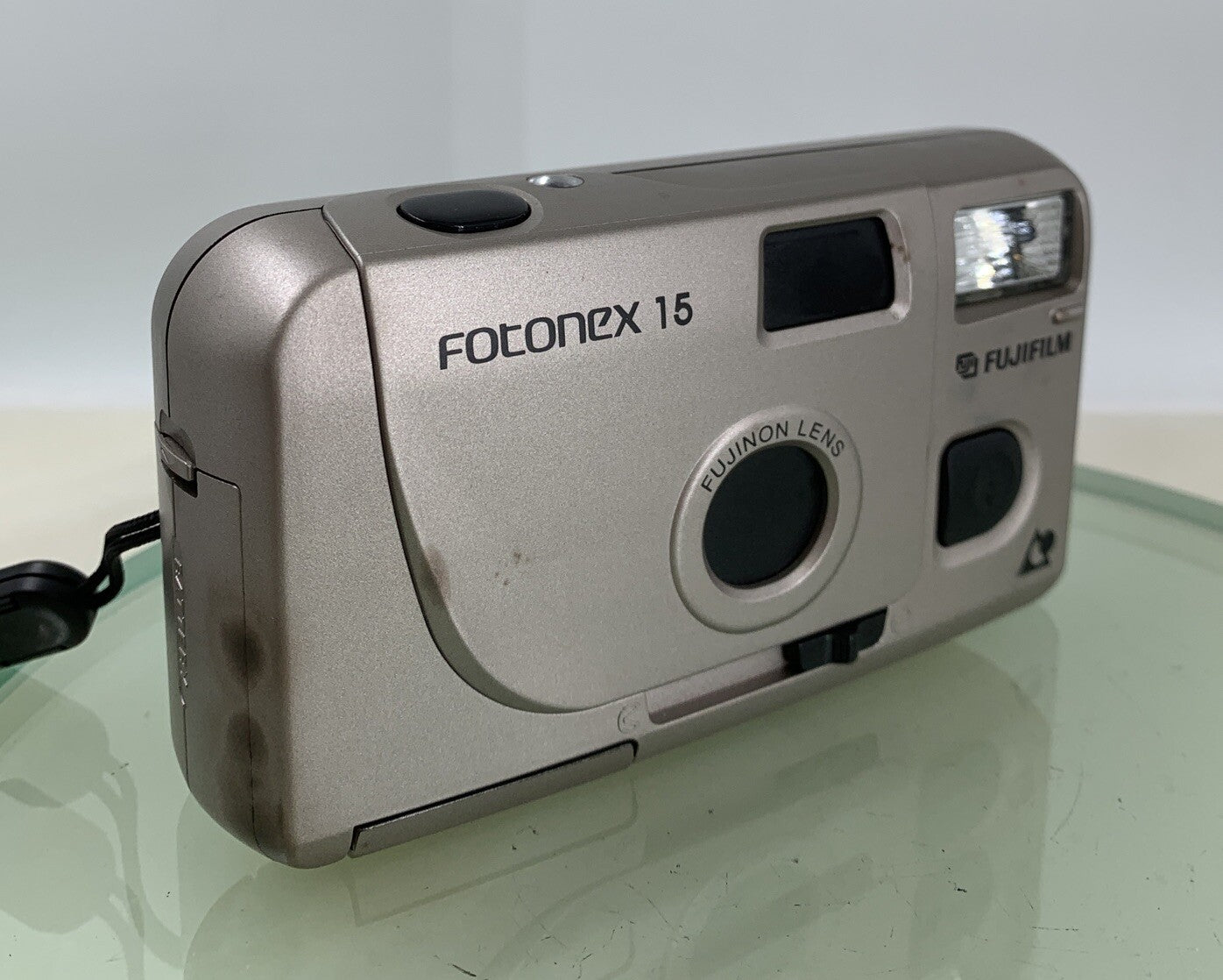 Fujifilm Fotonex 15 Compact 35mm VINTAGE FILM CAMERA SILVER - TESTED - 9930