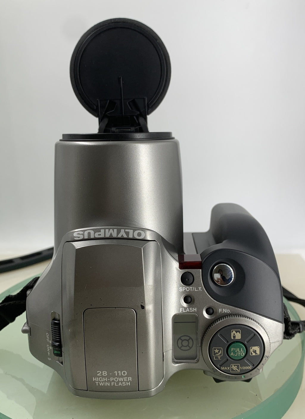 OLYMPUS IS 300 POINT AND SHOOT FILM CAMERA SILVER+BAG 28-110 LENS TESTED - 4167