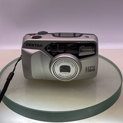 Classic Pentax Espio 738G 35mm Tested Vintage Compact Camera Cased #4022