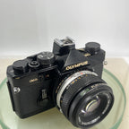 Olympus OM-2n Black - 35mm SLR Film Camera + 50mm f/1.8 Lens-Tested & Working8790