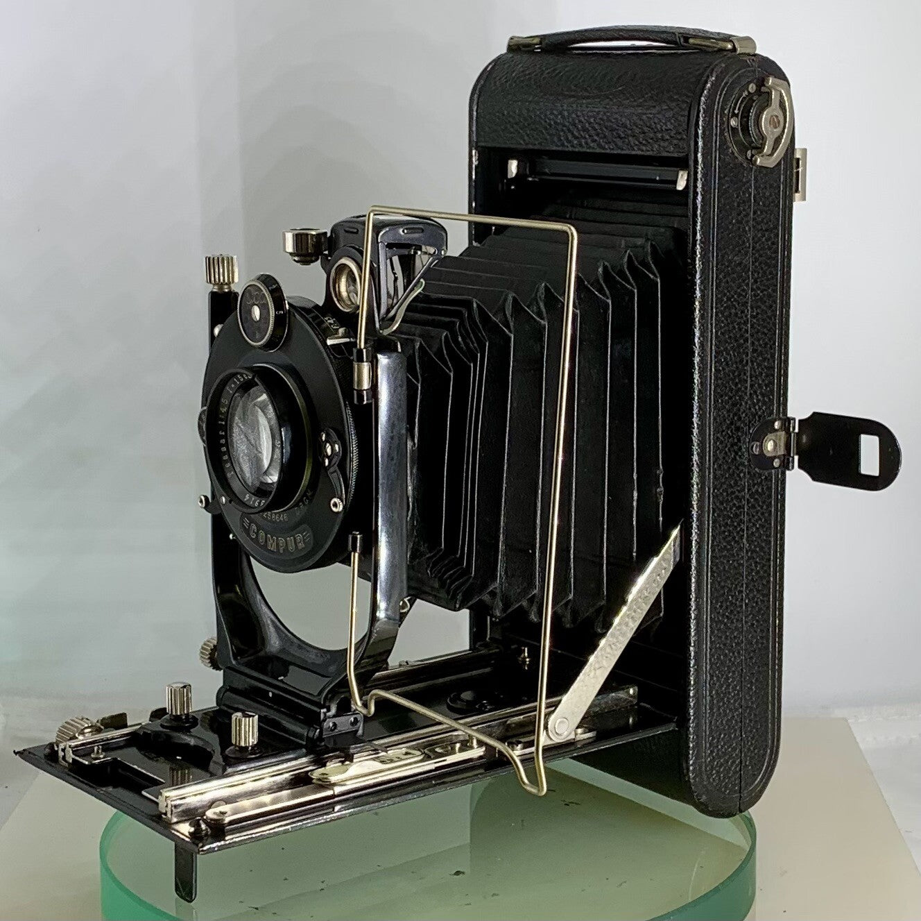 Vintage JCA Dresden Compur Carl Zeiss Jena Tessar 1:4.5 f=15cm Folding Camera7