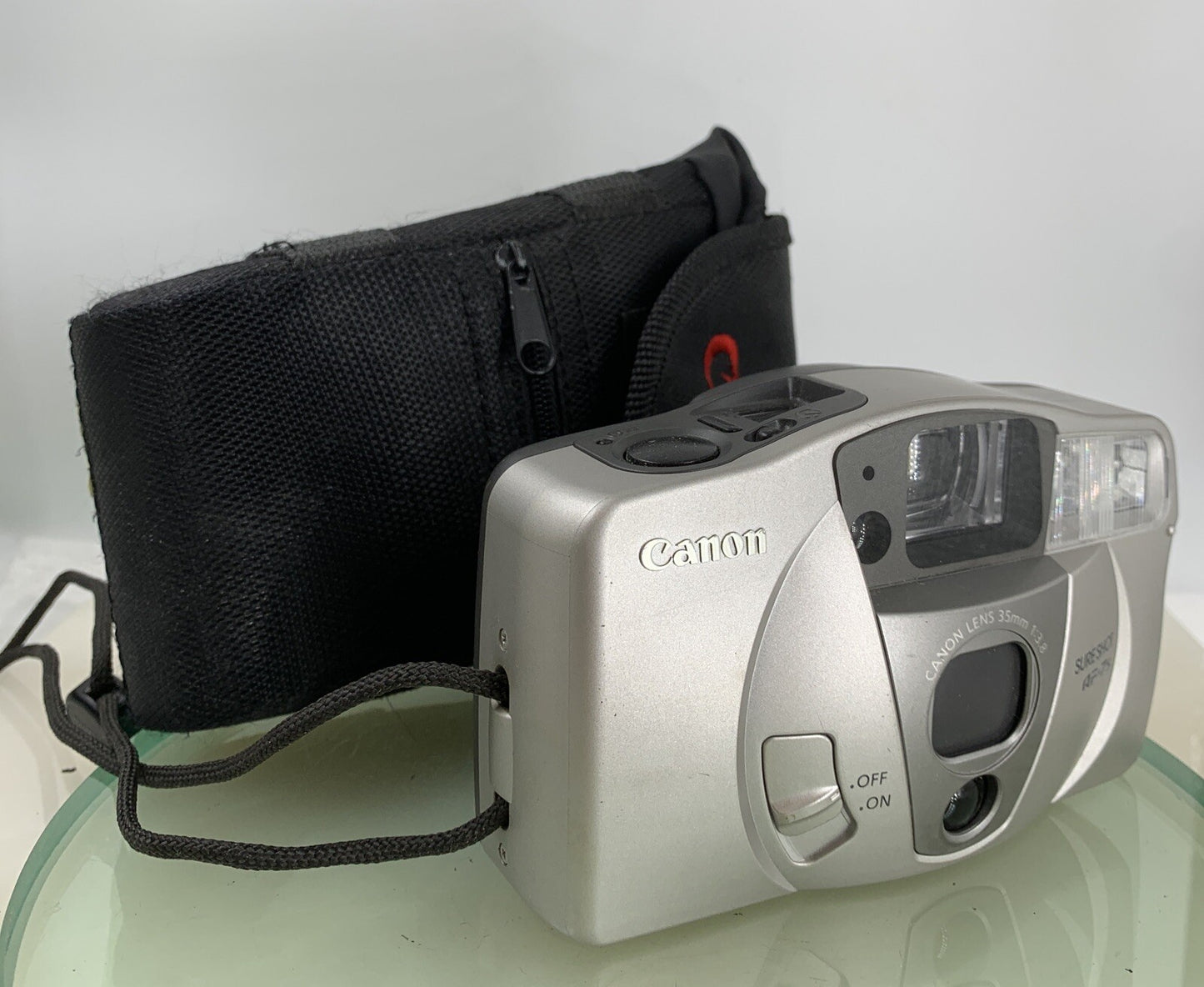 Canon Sure Shot AF-7S 35mm Compact Film Camera WITH COVER - Tested - 9820