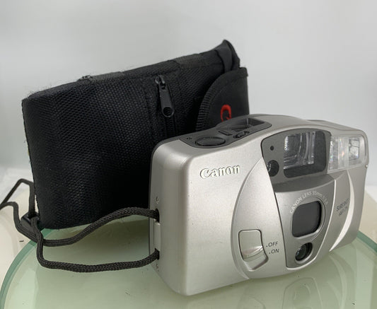 Canon Sure Shot AF-7S 35mm Compact Film Camera WITH COVER - Tested - 9820