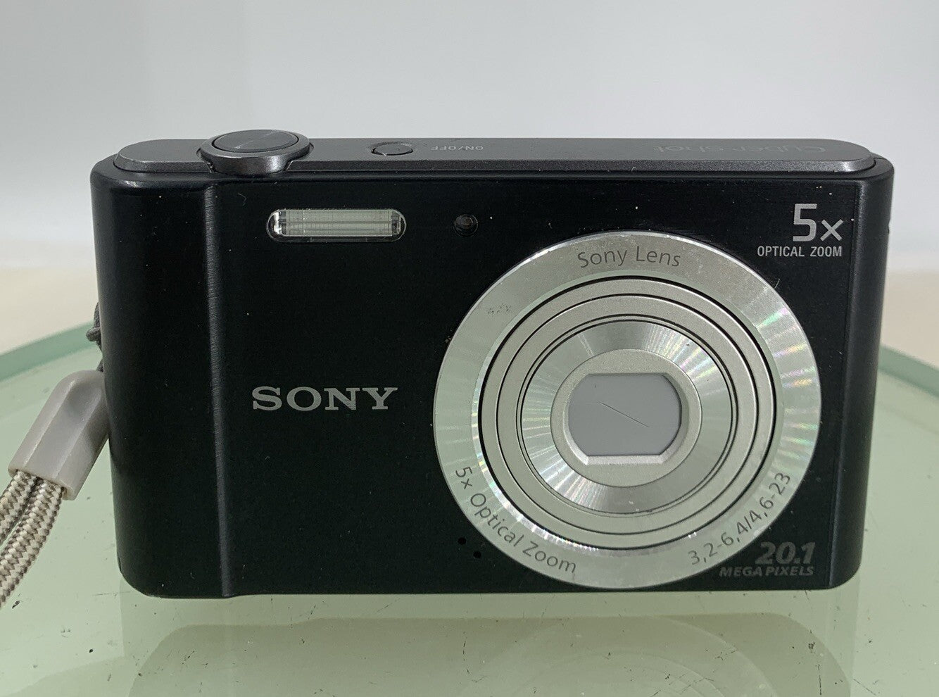 Sony Cybershot DSC-W800 COMPACT DIGITAL CAMERA BLACK + WIRE+ COVER TESTED - 1561