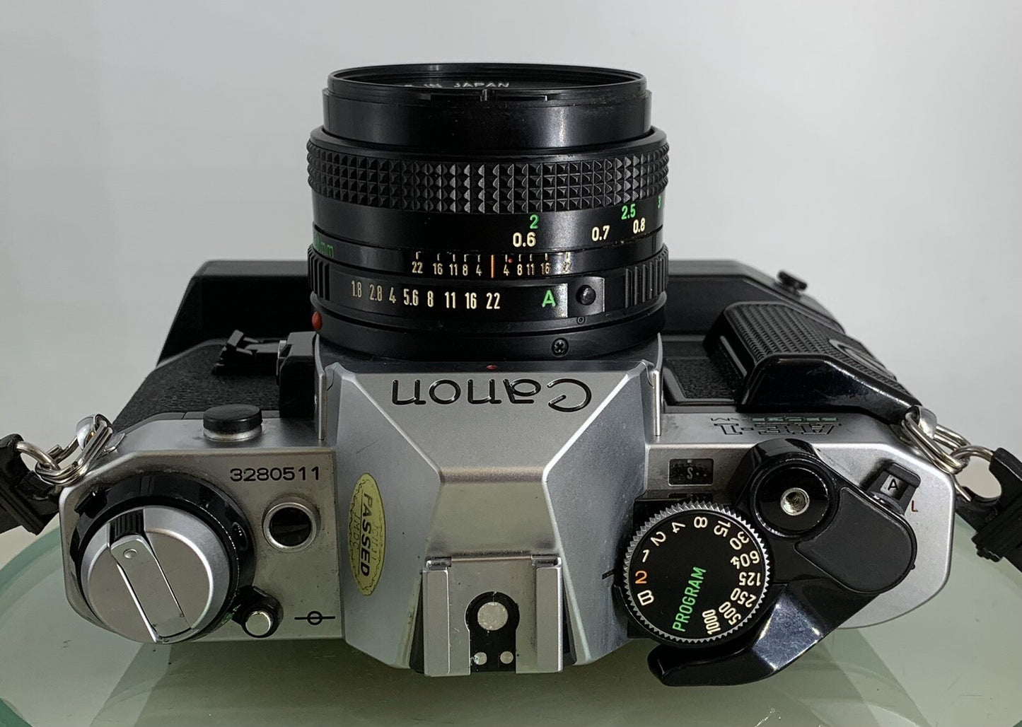 Canon AE-1 Program 35mm SLR Film Manual Camera + Canon 50mm F/1.8 FD Lens+Winder8