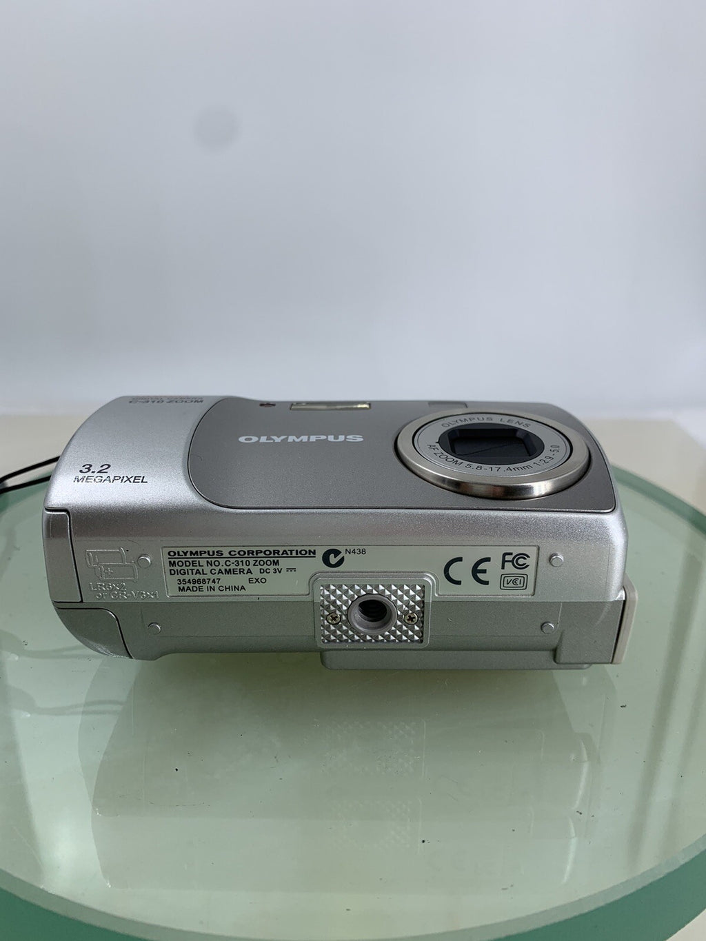 Vintage Olympus CAMEDIA C-310 Zoom SILVER CAMERA WITH COVER TESTED - 4697