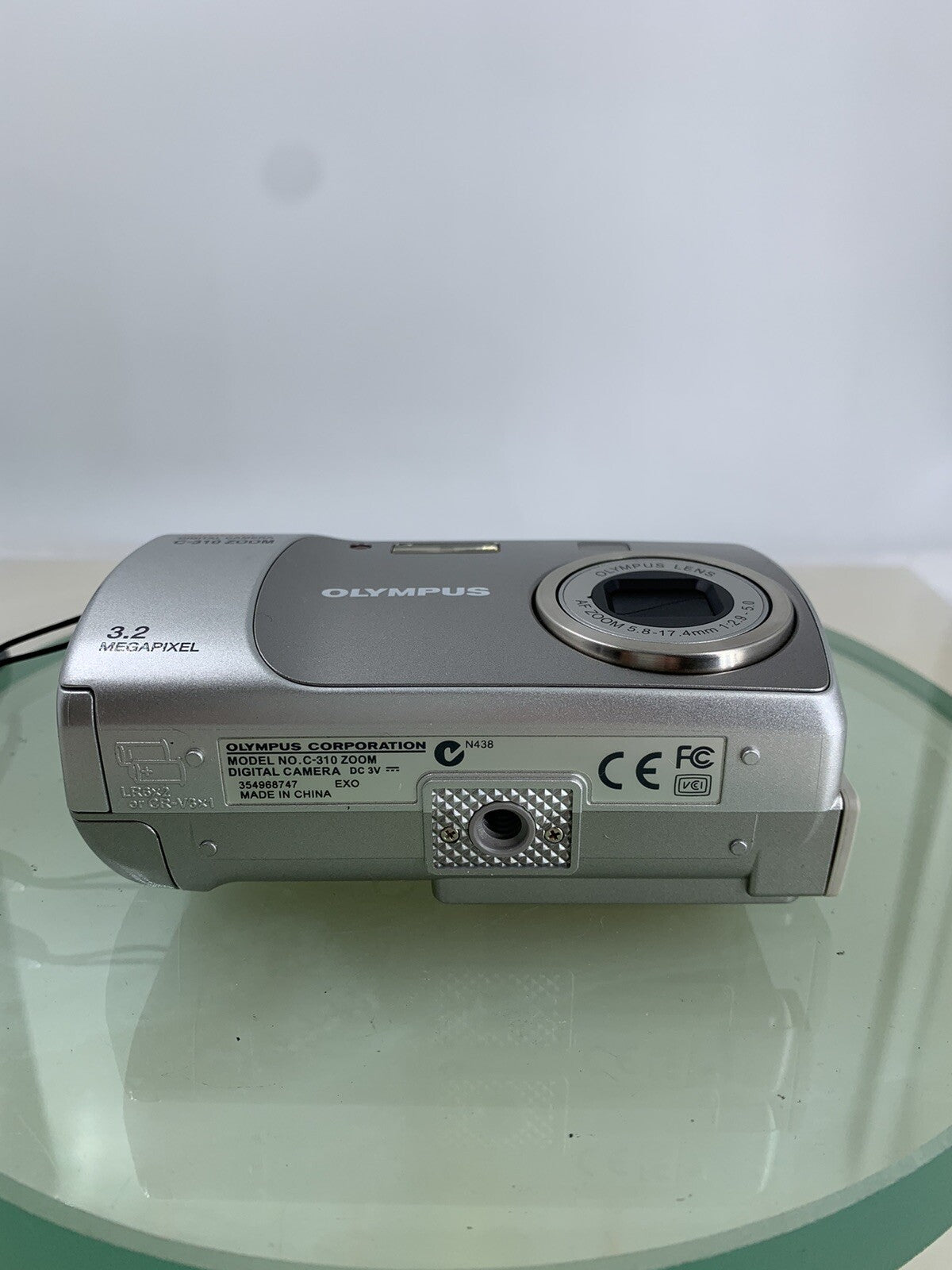 Vintage Olympus CAMEDIA C-310 Zoom SILVER CAMERA WITH COVER TESTED - 4697
