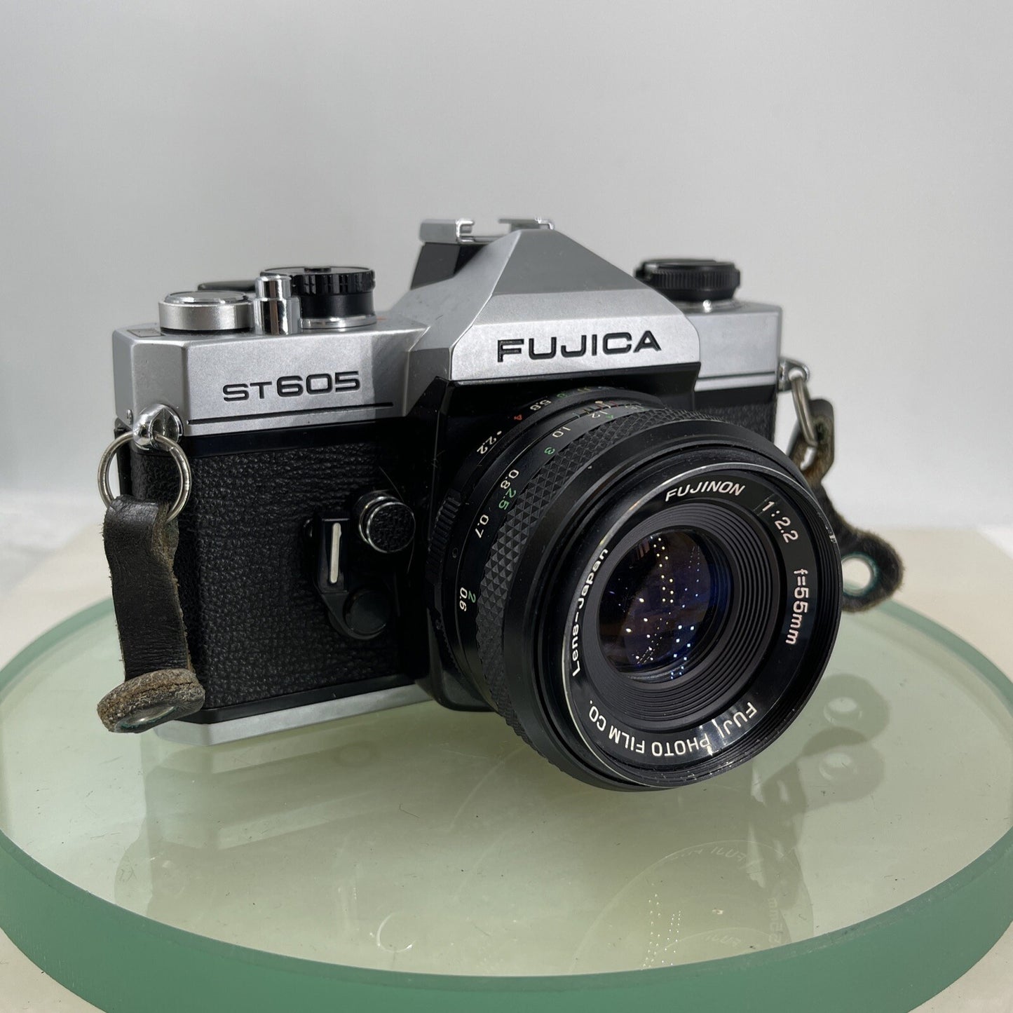 VINTAGE FUJICA ST605N SLR CAMERA WITH  FUJINON 55MM LENS+BOX TESTED. JAPAN #6282