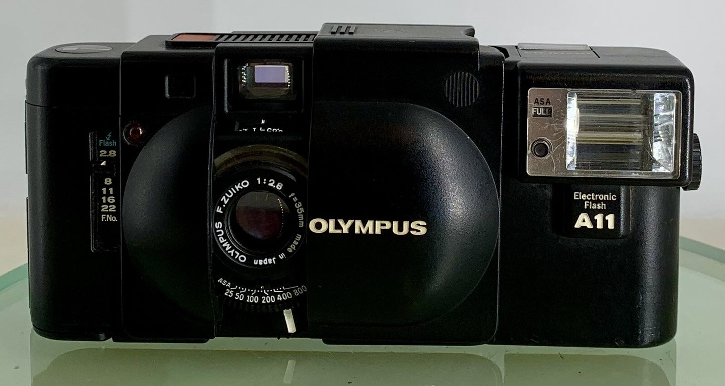 TESTED RARE Olympus XA 35mm Compact Rangefinder Film Camera A11 ELECTRIC FLASH1