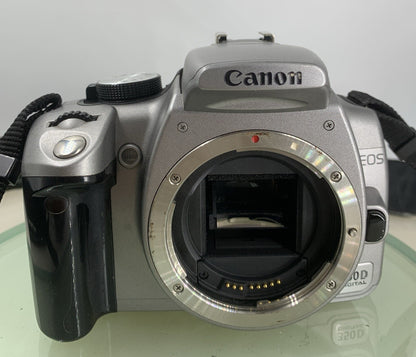 Canon EOS 350D COMPACT DIGITAL SLR Camera BODY GREY WITH CHARGER TESTED - 411