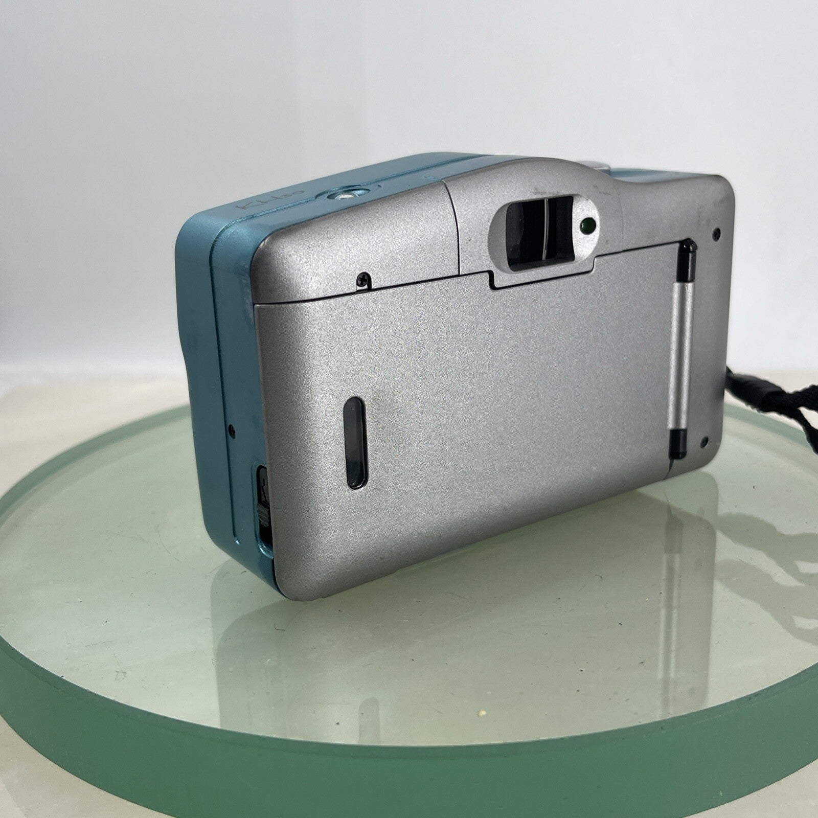KH30 Film Camera 35mm With Built-In Flash Tested + Cased Blue #6713