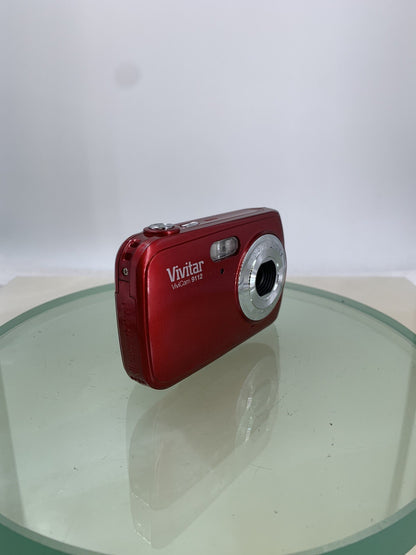 Vivitar ViviCam 9112 Digital Compact Camera 9.1 MP RED + COVER TESTED - 922
