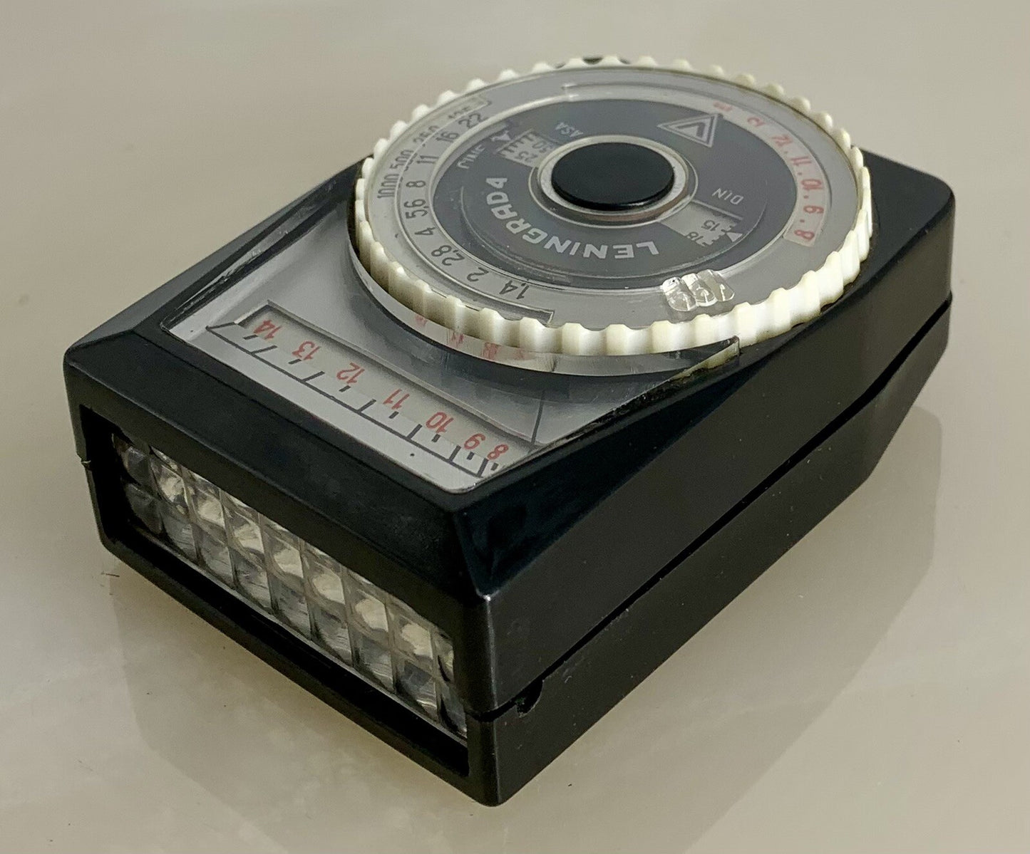 Leningrad 4 Exposure Light Meter + Case & Opal Panel For Vintage Camera - 5433