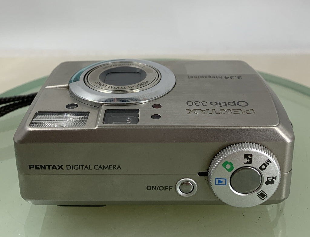 Pentax Optio 330 COMPACT DIGITAL CAMERA 3.34 MP SILVER + CHARGER TESTED - 2657