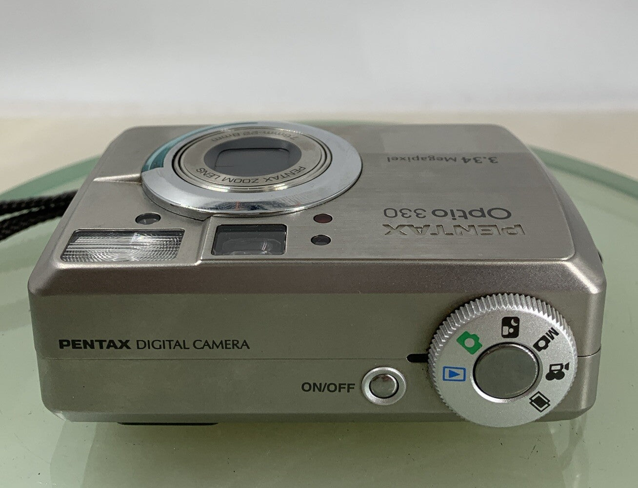 Pentax Optio 330 COMPACT DIGITAL CAMERA 3.34 MP SILVER + CHARGER TESTED - 2657