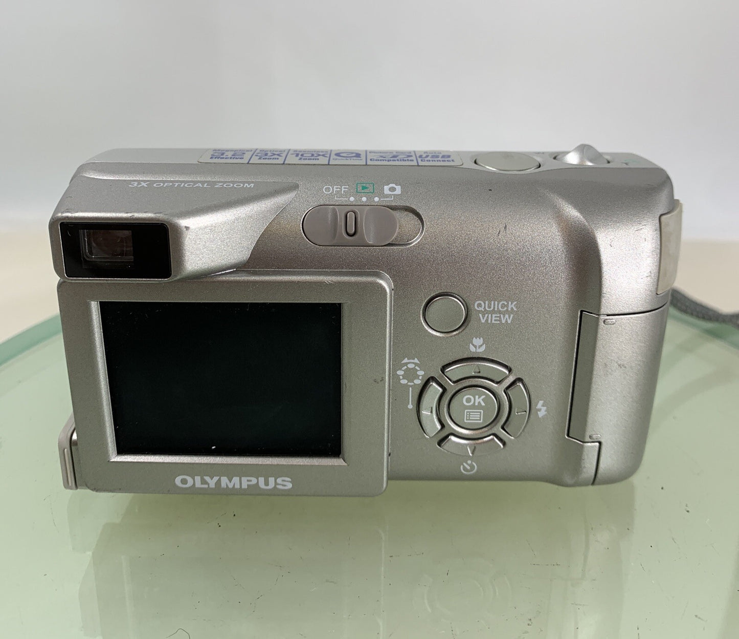 Olympus CAMEDIA C-310 Zoom 3.2MP Digital Camera WITH 64 MB SD CARD-TESTED-5914