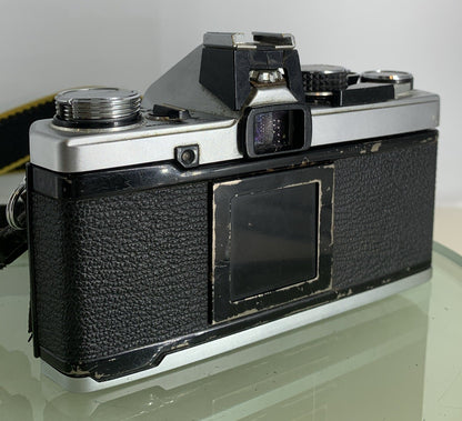 Olympus OM-2 35mm SLR camera body Olympus Zuiko 50mm 1:1.8+ Shoe, TESTED  #2414