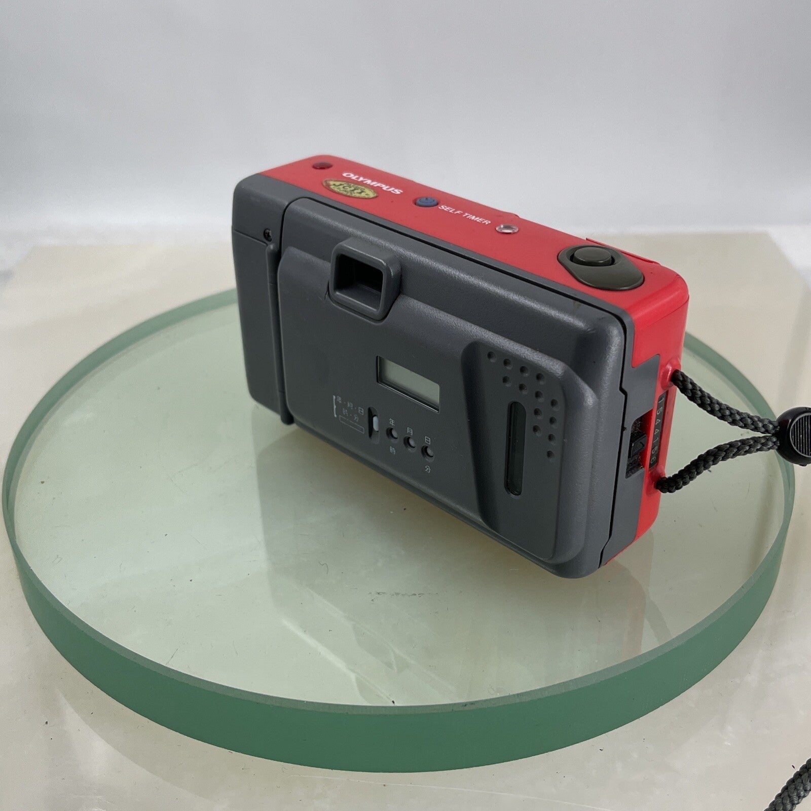 OLYMPUS AF-10 LIMITED EDITION RED QUARTZDATE 35mm FILM CAMERA TESTED  #4785