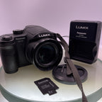Panasonic Lumix DMC-FZ7  Digital Bridge Camera Leica 12x Zoom Charger+2GB #3660