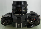 BEAUTIFUL Canon A-1 35mm SLR Camera Body+ FD 50mm f/1.8 FULLY WORKING #1327