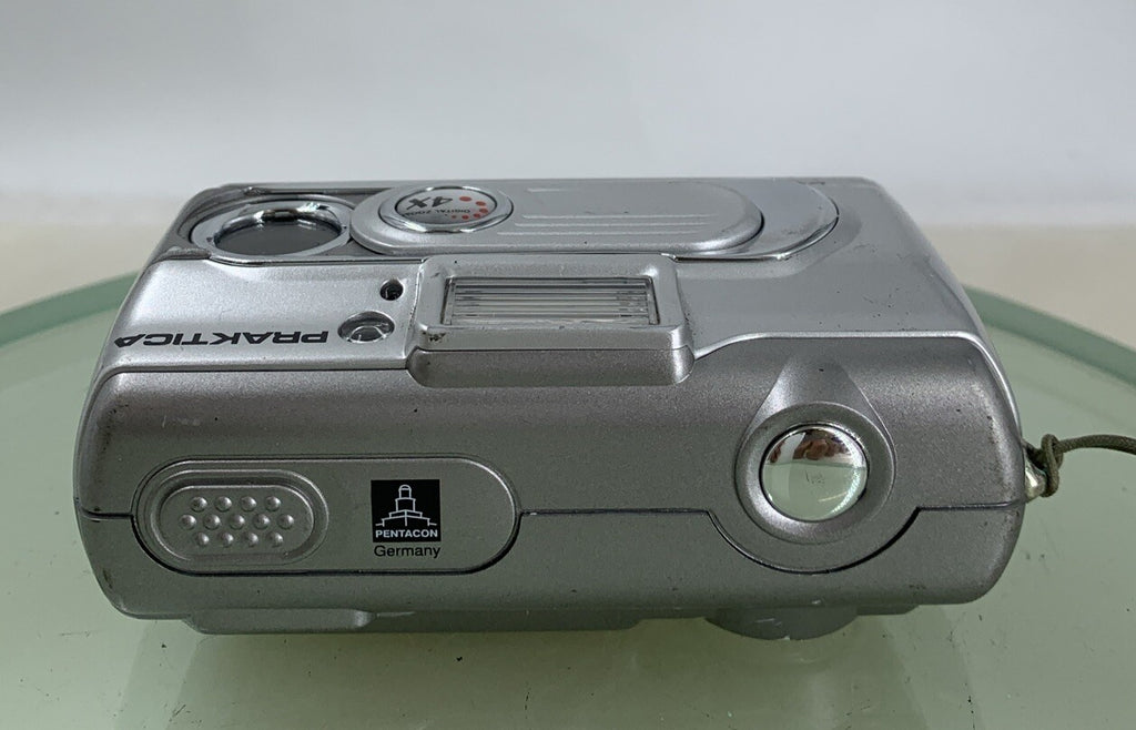 Praktica DCZ 3.2S 3.0MP Compact Digital Camera SILVER 16MB CARD TESTED - 4427