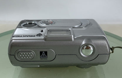 Praktica DCZ 3.2S 3.0MP Compact Digital Camera SILVER 16MB CARD TESTED - 4427