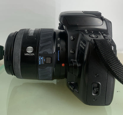 Minolta Dynax 500si 55mm AF ZOOM Film Camera 28-80mm Lens + BAG + Tested - 1173