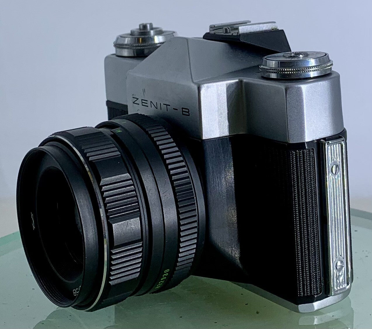 Vintage Zenit - B SLR Camera + HELIOS-44M-4 2/58 Lens + SILVER + TESTED - 656