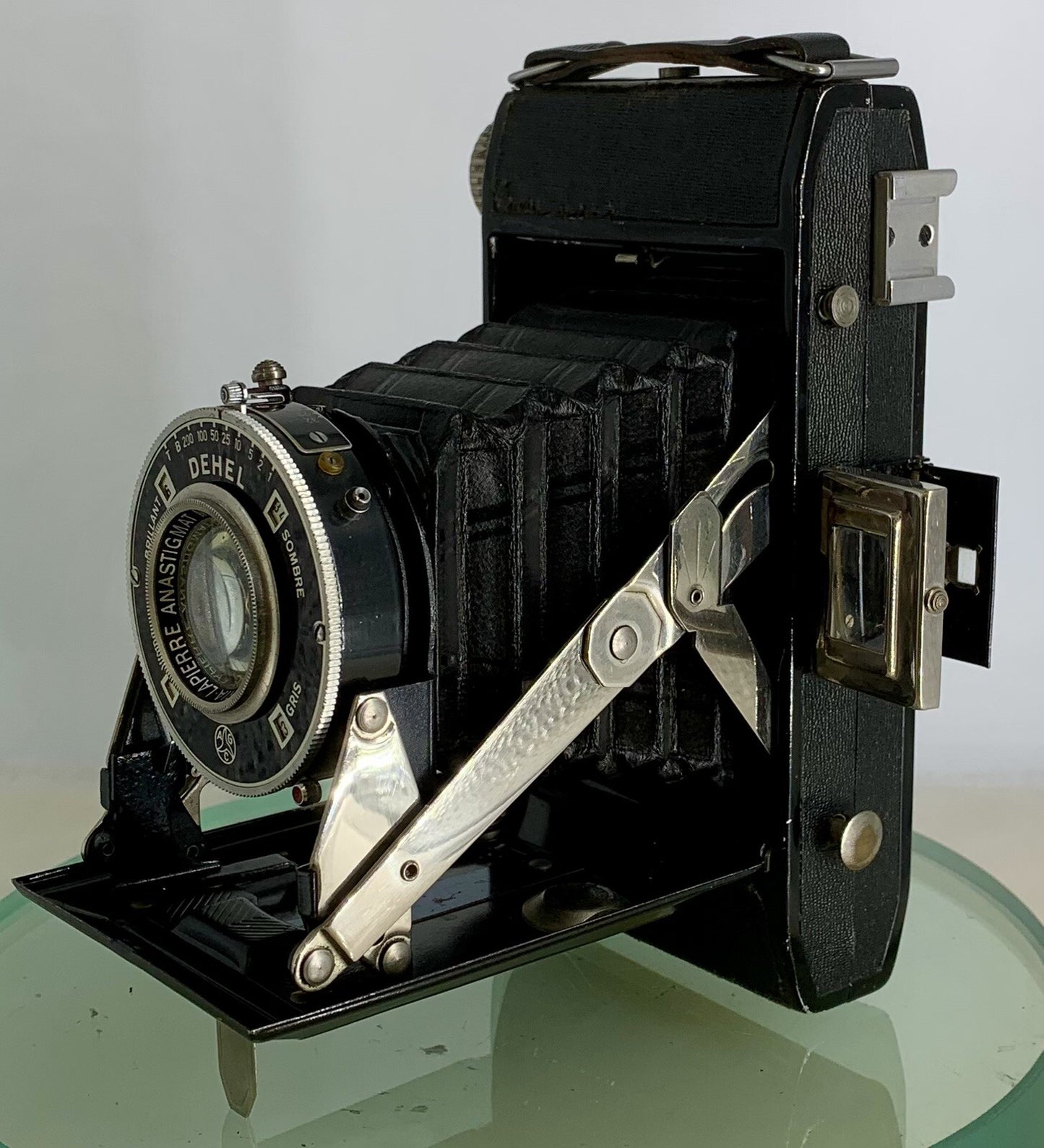 DEMARIA LAPIERRE ANASTIGMAT DEHEL FOLDING FILM CAMERA Manar F=90 1:3.5 LENS -3626