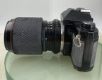 YASHICA FX-3 SUPER 2000 VINTAGE FILM CAMERA BLACK 70-210mm +BAG TESTED - 2093