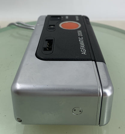 AGFAMATIC 2008 TELE POCKET CAMERA SILVER GOOD CONDITION - NO CASE - TESTED -1057