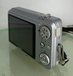 Fujifilm Digital Camera FinePix J210 SILVER+ CHARGER + WIRE+4GB CARD TESTED- 9836