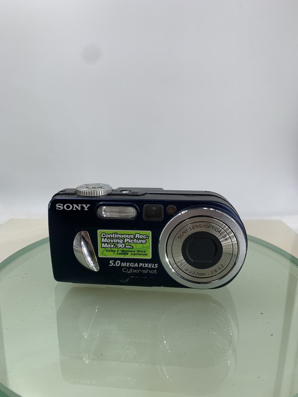Sony Cybershot DSC-P12 5.0MP DIGITAL CAMERA BLUE + CHARGER + WIRE TESTED - 5951