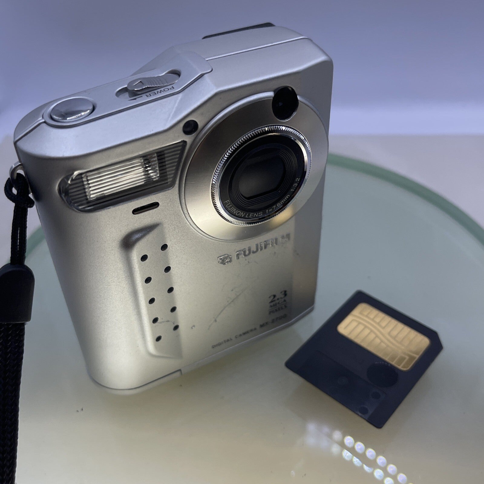 Fujifilm MX-2700 Zoom 2.3MP Compact Digital Camera Silver Tested NO BATTERY #1181