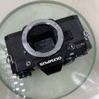 SERVICED OLYMPUS OM-10 BLACK + OLYMPUS OM 28MM F2.8 LENS 35MM SLR CAMERA #9178
