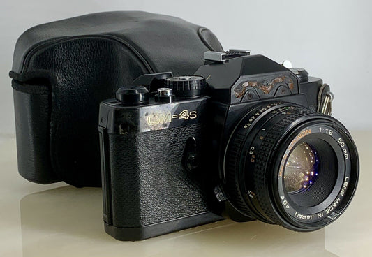 CHINON CM-4s 35mm Film SLR Manual Camera+CHINON 50mm F/1.9 Lens(SIGN MISSING)3630