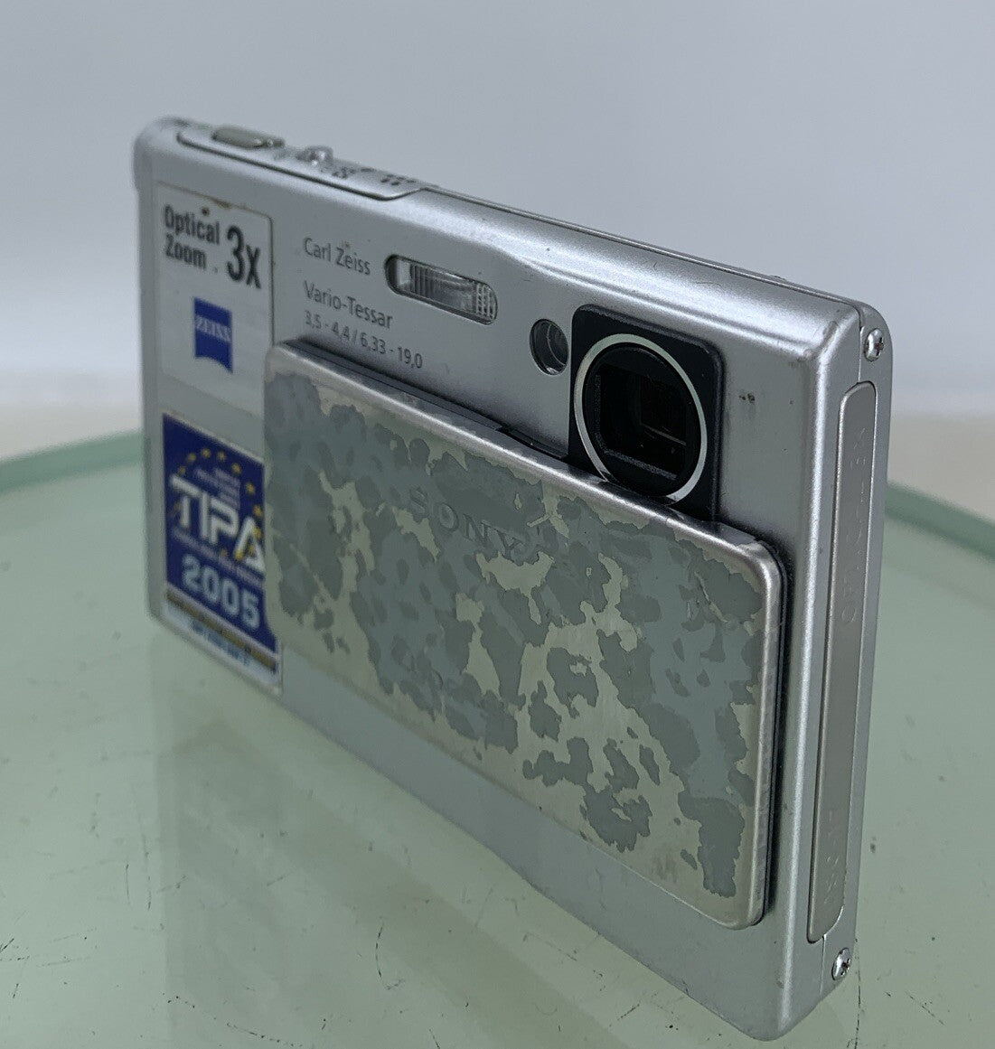 Sony Cyber Shot Digital Camera DSC-T7 SILVER + CHARGER+ COVER TESTED - 7712