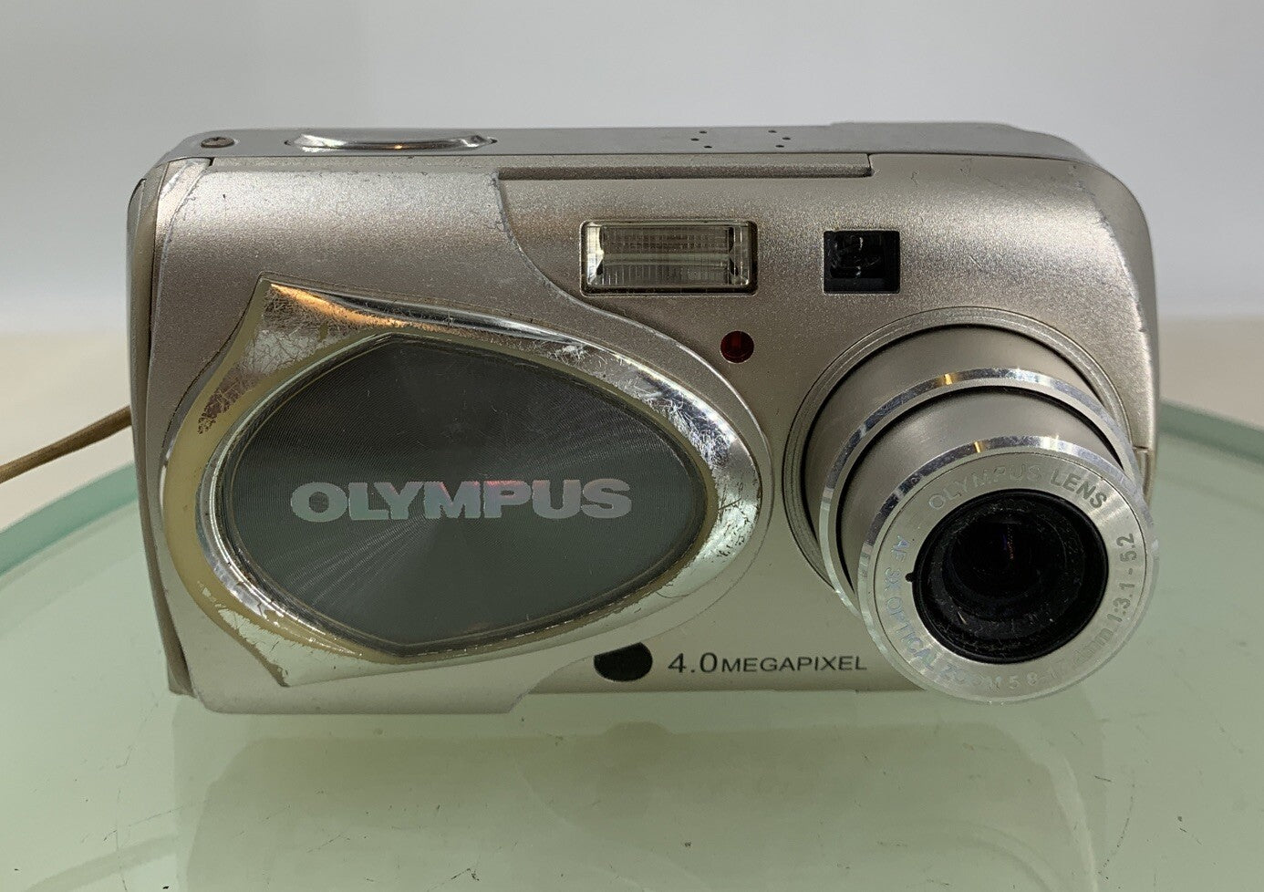 Olympus Mju-410 COMPACT DIGITAL CAMERA SILVER WITH CHARGER - TESTED - 9861