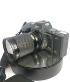 Ricoh XR-X SLR film Camera with 28-135mm lens& 28mm lens & PX Flash+Case #7912