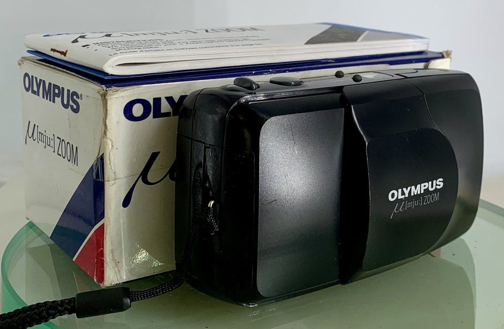 Olympus µ mju Zoom 35mm ALL WEATHER FILM CAMERA BLACK - TESTED - 3430