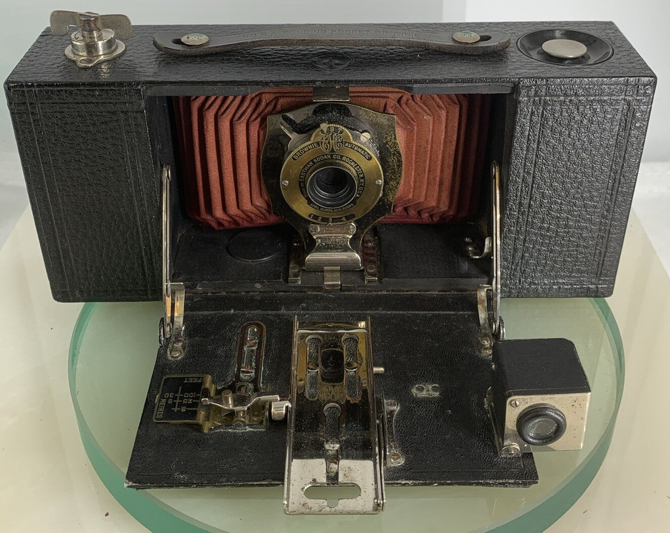 Vintage Kodak Eastman Folding Pocket Brownie Camera No 2 A RARE - CLEAN, SHUTTER9