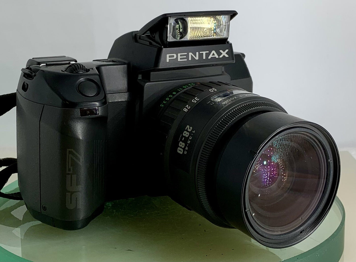 PENTAX SF-7 CAMERA + PENTAX-F ZOOM 28-80MM F3.5-4.5 LENS + TESTED-3450