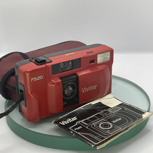Vivitar Ps-20 Point And Shoot Compact 35mm Film Camera Working / Tested Lomo#8810