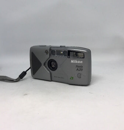NIKON NUVIS A20 APS FILM CAMERA~PANORAMA~25MM LENS + CASE TESTED2