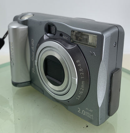 Canon PowerShot A40 2.0MP Compact Digital Camera with 128MB CARD TESTED - 2972