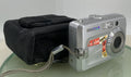 Pentax Optio E10 6.0MP Compact Digital Camera Silver WITH COVER - TESTED - 60