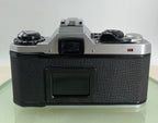 Pentax ME Super 50mm f/1.7 ASAHI LENS BLACK FILM CAMERAWITH COVER TESTED - 2565